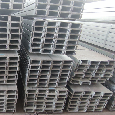 JIS S235JR Gegalvaniseerd stalen kanaal Zink gecoate 50 * 50 mm koolstofstalen kanaalbalk