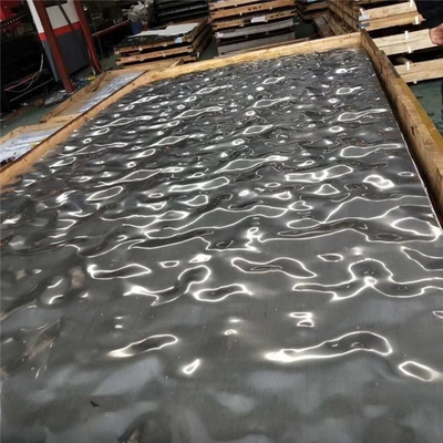 Koudgetrokken Roestvrij staal Gestempelde Spiegel 0.1mm 0.5mm 1mm van het Rimpelingsblad voor Plafond