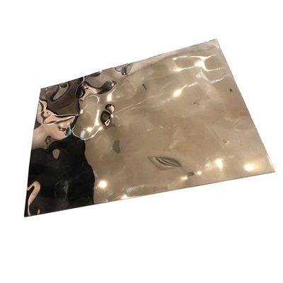 Koudgetrokken Roestvrij staal Gestempelde Spiegel 0.1mm 0.5mm 1mm van het Rimpelingsblad voor Plafond