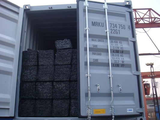 Q235 bedekte het Zwarte Poeder Vierkant Buizenstelsel Astm 12ft met een laag Naadloze Rechthoekige Staalbuis