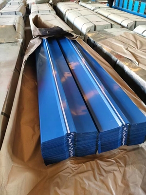 Blauwe DC02 galvaniseerde Golf Gegalvaniseerde het Dakcomités van Dakwerkbladen 180g