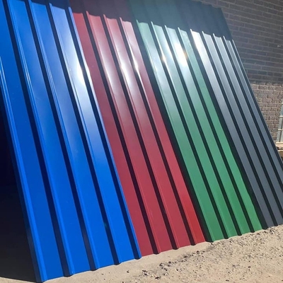Blauwe DC02 galvaniseerde Golf Gegalvaniseerde het Dakcomités van Dakwerkbladen 180g